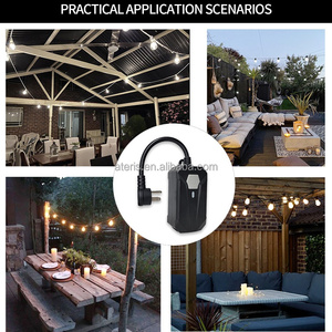 Slimme wandcontactdoos met TUYA-app – draadloze afstandsbediening & dimbaar, <span class=keywords><strong>2</strong></span> stopcontacten, IP55-geclassificeerd voor buitengebruik - Product Image 2