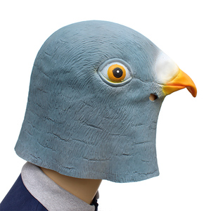 Máscara de Goma de <span class=keywords><strong>Paloma</strong></span> Espeluznante, de Látex, Divertida, para Navidad, <span class=keywords><strong>Disfraz</strong></span> de Animal, Accesorios de Teatro, Máscara de Cabeza de Goma, Máscaras de Animales para Mascarada - Product Image 4