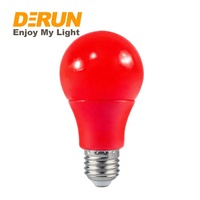 Globe décoratif led, AC/DC 12V, ampoule de couleur LED, rouge, jaune, bleu, vert, rose, A60, 5w, 7W, 9W, e27