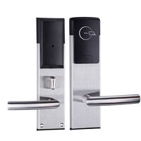 Cerradura Inteligente para Hotel de Acero Inoxidable, Sistema de Gestión Hotelera con Software, Cerradura de Puerta Inteligente RFID para Hotel
