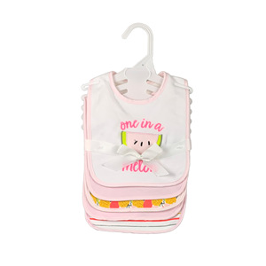 Babero de Algodón Reutilizable para Recién Nacidos, Bonito Babero Ajustable Rectangular para Bebé, Juego de 5 Piezas - Product Image 5