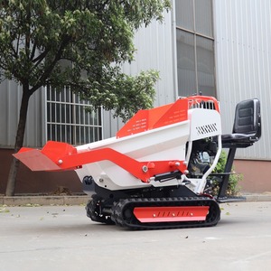 Mini Dumper Motor de orugas carretilla Track Site Dumper para trabajo agrícola Mini Crawler Dumper Truck - Product Image 5