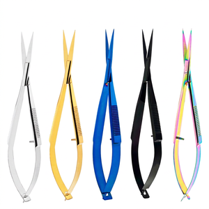 Factory Suppliers Spring Action <b>Scissor</b> Grade Solid Stainless Steel Curved Tip <b>Scissors</b> Beauty Tools <b>for</b> <b>Nail</b> Care Silver Gold - Product Image 1