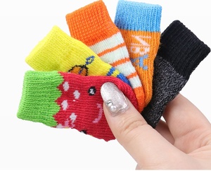 Vendita calda all'ingrosso scarpe di <span class=keywords><strong>gatto</strong></span> carino e calzini con Logo personalizzato moda antiscivolo morbido per cani natale calzini per animali domestici - Product Image 1