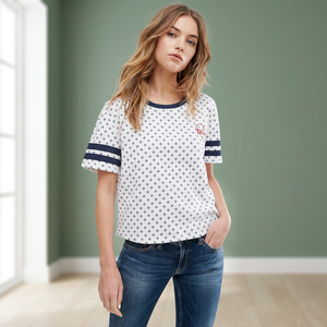 Blusa y Tops elegantes con estampado Allover para mujer - Product Image 2