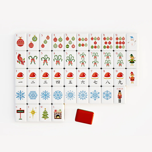 High‑quality Clearance Royal Christmas Red Nut Clip Mahjong Tiles Limited Edition Premium Quality - Product Image 4