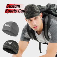 Gorro de Ciclismo con Forro de Seda de Hielo de Secado Rápido UPF 50+ con Logotipo Personalizado del Fabricante, Gorro Deportivo para Correr, Gorro de Malla con Camuflaje