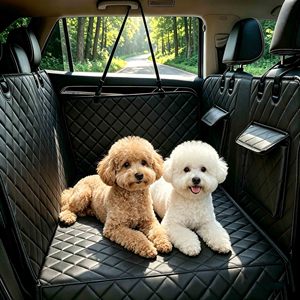 Coprisedile <span class=keywords><strong>Auto</strong></span> per Cani con Fondo Rigido, Cuscino per Gatti, Amaca per Animali Domestici, Estensore per Sedile Posteriore per Cani - Product Image 6