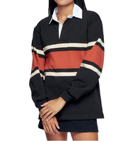 Kaos Rajut Wanita Kerah O-Neck Warna-Blok Lengan Setengah Kasual Bernapas 100% Katun Ramah Lingkungan Cepat Kering 220g Logo Custom