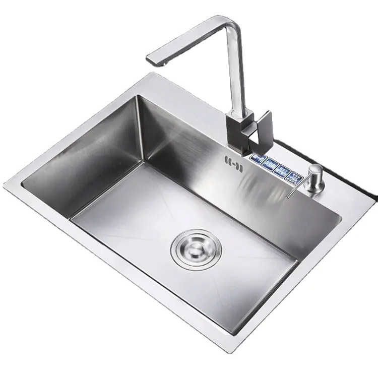 Granite kitchen sink Strong quality hand made 304 stainless steel kitchen sink corner sink
