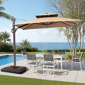 Sombrilla romana de aluminio para exteriores, resistente al agua, de 9 pies, para <span class=keywords><strong>Patio</strong></span>, jardín, <span class=keywords><strong>patio</strong></span>, uso en hotel, diseño moderno - Product Image 2