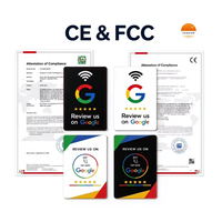Support de table NFC RFID en acrylique avec logo personnalisé NTAG213, étanche, 13,56 MHz, étiquette intelligente sans contact, menu de restaurant, paiement sans argent liquide