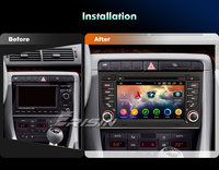 Stock UE Erisin ES6574A Système de navigation GPS Android 7 pouces avec écran partagé Android Auto & Stéréo pour Audi A4/SEAT EXEO Autoradio