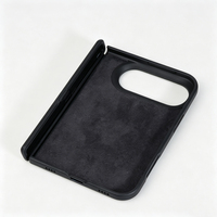 Nouvelle coque de téléphone magnétique en silicone véritable de luxe pour 18 Duo Fold, douce au toucher, doublure floquée confortable, protection antichoc, 3 couleurs
