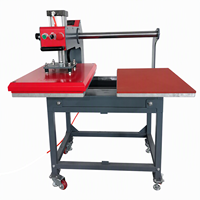 Presse à chaud pneumatique automatique 40x60cm à double plaque avec fonction de dégagement automatique pour transfert de sublimation et d'étiquettes DTF