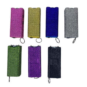 Porte-clés promotionnel LED en plastique avec strass 801 Diamond <span class=keywords><strong>Defense</strong></span>, lampe torche <span class=keywords><strong>de</strong></span> défense personnelle pour femmes, vente en gros - Product Image 1