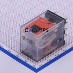 HF18FZ/24-2Z231 Power Relay Through hole,21.5x28mm Relay 24V 2 Changeover: 2C (DPDT-Changeover)::: 8 7A-220VAC/7A-24VDC - Product Image 2