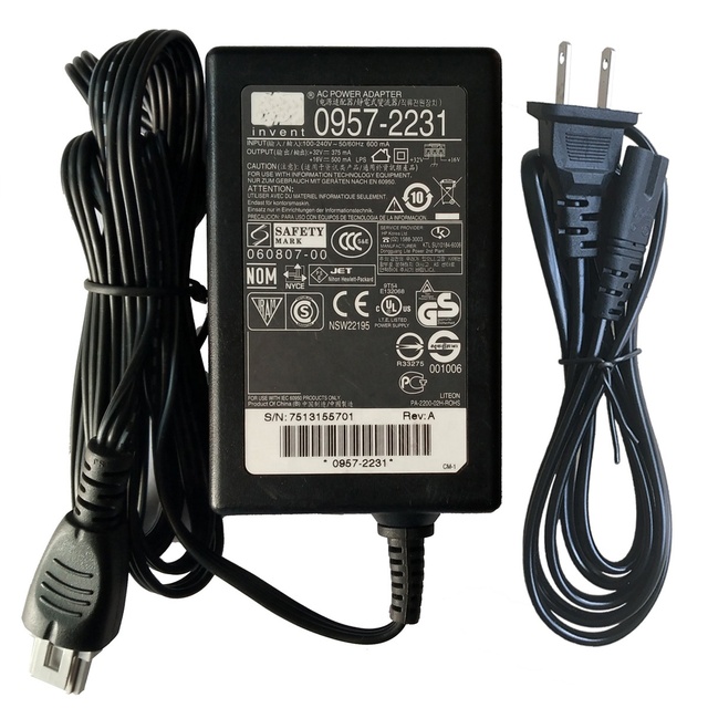 Genuine 32V 375mA 16V 500mA Printer Adaptor Charger for Hp 0957-2231 D1468 D2468 D2568 D3538 Ac Power Adapter