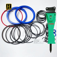 Kit de joints pour brise-roche hydraulique V2500 pour pelle hydraulique et chargeuse-pelleteuse, silencieux pour brise-roche hydraulique