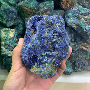 Venta al por mayor duro <span class=keywords><strong>azul</strong></span> <span class=keywords><strong>azurita</strong></span> cristal piedra <span class=keywords><strong>azurita</strong></span> y malaquita de minerales, para la decoración de la casa - Product Image 3
