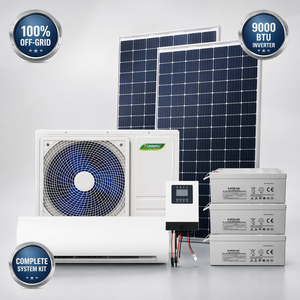 เครื่องปรับอากาศพลังงานแสงอาทิตย์แบบพกพา 9000 BTU DC 48V พร้อมแบตเตอรี่ลิเธียมและแผงโซลาร์เซลล์ สำหรับห้องพัก/ห้องโดยสาร UNP-DC48V9K WIFI - Product Image 1