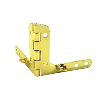 Charnières de boîte de quadrant brillant de luxe de 90 degrés charnières en métal de fabrication chinoise pour la fabrication décorative de tôle de bijoux