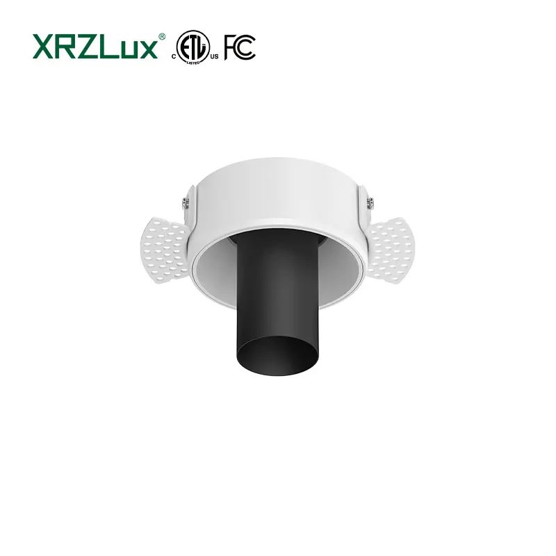 Xrzlux 8W có thể điều chỉnh lõm ETL LED Downlight COB ánh sáng tại chỗ nhấp nháy miễn phí nhôm chống chói xoay LED trần Spotlight