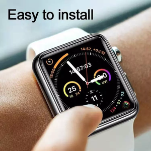 Protecteur d'écran en verre trempé à bord incurvé 3D bon marché pour Apple iWatch 3-8 SE Smart Watch - Product Image 3