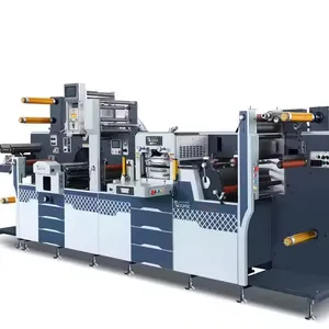 MDC-360-PLUS two way flexo printing high speed flatbed die cutting machine servo motor with slitting and sheeter