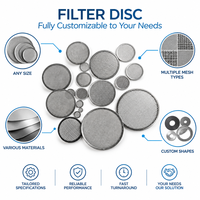 Filter Disc Tugas Berat Baja Tahan Karat Layar Jaring Bulat Tepi Diperkuat Anti Karat Umur Pakai Panjang Kustom OEM