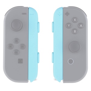 EXtremeRate Heaven Blue DIY Replacement Shell Custom Controller Wrist Strap Housing Buttons for Nintendo <b>Switch</b> & <b>Switch</b> OLED - Product Image 1