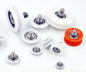 Rodillos para <span class=keywords><strong>Puerta</strong></span> <span class=keywords><strong>Corredera</strong></span> de <span class=keywords><strong>Ducha</strong></span> BSU62521-6C2L8M6 6x21x6mm, Rueda de Polea de POM para Cortina - Product Image 1