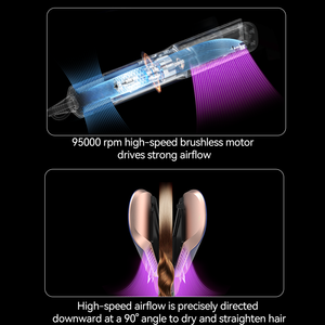 Lisseur à plaque PTC 2 en 1 avec 200 millions d'ions négatifs Outil de <span class=keywords><strong>coiffure</strong></span> électrique pour usage domestique, adapté aux voyages - Product Image 4