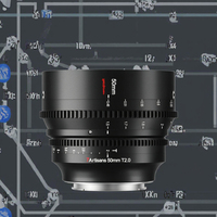 Objectif cinéma manuel à grande ouverture 7artisans Vision 25/35/50 mm T1.05 pour appareils photo RED Sony FX3 GH5 Fuji XT4 S35 APS-C