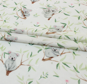 Tela de gasa de doble capa de fibra de algodón, impresión Digital de dibujos animados, Dobby elegante para pijamas de niños, bolsas de cama, cortinas - Product Image 5