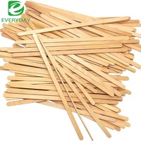 Bâtonnets à thé jetables écologiques en bois de bouleau avec logo personnalisé, en stock pour les cafés et les bars