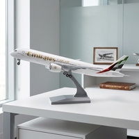 Modèle d'avion Emirates A350 de 30 cm, avion de passagers Airbus, modèle en résine solide, objet de collection