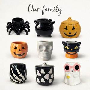 Maceta <span class=keywords><strong>de</strong></span> Cerámica con Forma <span class=keywords><strong>de</strong></span> Araña para Halloween, Decoración Creativa para el Hogar, para Fiestas, Escritorio, MOQ Bajo, ODM, Entrega Rápida - Product Image 3
