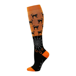 Halloween Ma Của Phụ Nữ Nén Vớ Ống Thể Thao Đầu Gối Vớ Cao Tốt Nghiệp Cho Y Tá Thể Thao Du Lịch & Chuyến Bay - Product Image 6