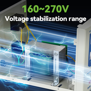 Bộ điều khiển điện áp rơle SVR Chất lượng cao: Bộ ổn áp điều chỉnh điện áp tự động 500VA - 10KVA cho một pha 220V <span class=keywords><strong>AC</strong></span> - Product Image 3