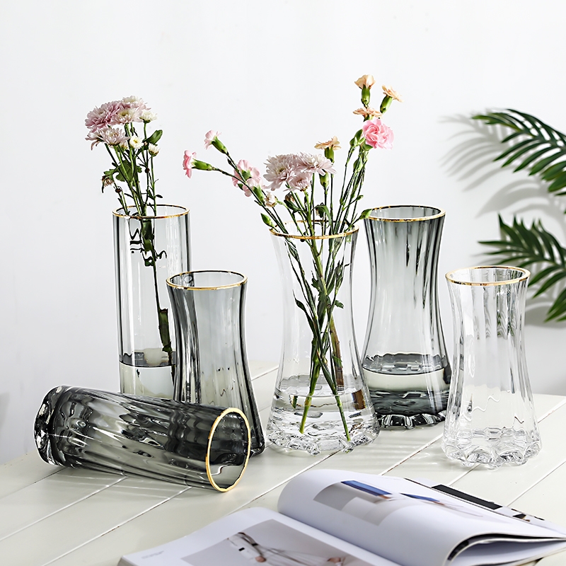 Factory Produced Wholesale Glass Flower Vase for Home Decor