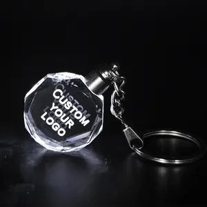 Pujiang bán buôn Nhà cung cấp tùy chỉnh móc chìa khóa kết tinh kính màu Keychain cho quà tặng tốt nghiệp