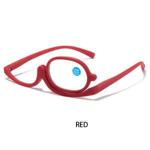 Lunettes de maquillage multicolores à bas prix lentilles bloquant la lumière bleue dames lunettes de lecture demi-lune en plastique - Product Image 6