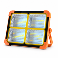 Lampe solaire LED blanche portable pour le camping en extérieur, étanche IP65, boîtier en ABS, batterie au lithium intégrée, certifiée CE, utilisation en jardin
