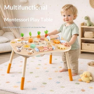Giocattoli in Legno Montessori per Neonati e Bambini di 1 Anno, Gioco da Tavolo con Perline Cartoon, Allenamento Coordinazione Occhio-Mano - Product Image 6