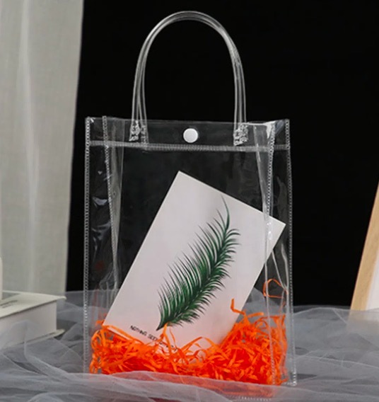 2025 Customized Transparent Women Clear Candy Color Neon Beach Bag PVC Waterproof Shopping Handbag With Zipper