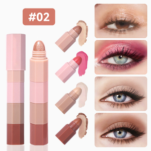 Stick Ombretto in 4 Colori, Matita Occhi Liscia e Altamente Pigmentata Resistente alle Pieghe, Applicazione Rapida e Modulabile, Lunga Durata - Product Image 1