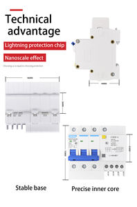 Автоматический выключатель CHFBEC DZ47LE-63, 40 А, 3P+N, миниатюрный, C40, 300 мА, Rccb, 2-полюсный, для монтажа на DIN-рейку, пластиковый корпус, 6 кА, 400 В - Product Image 4