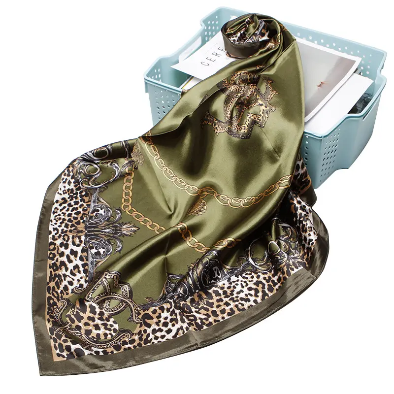 Designer Schals Seide Multi China Seide Luxus Schals für Frauen Stilvolle Großhandel Satin Edge Schal