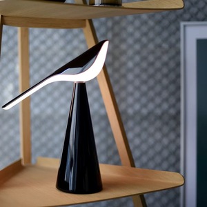 Modern Bird Shape Desk Lamp <b>Led</b> Touch Control Battery Powered For Bedroom Living Room Study Atmosphere <b>Lighting</b> - Product Image 2